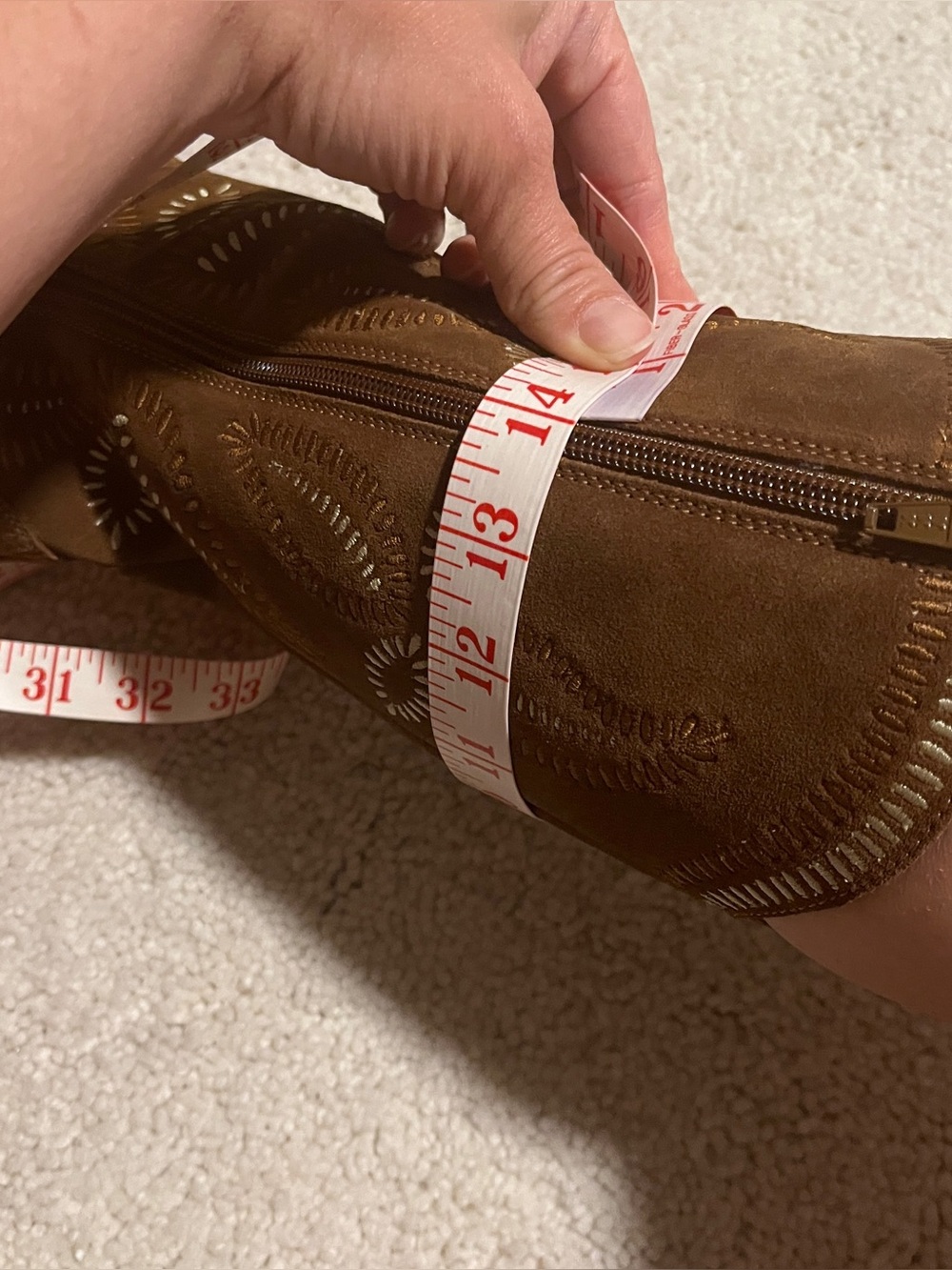 Seychelles Brown Suede Embroidered Country Western Boots Pointed Toe Sz 8 - Picture 10 of 10